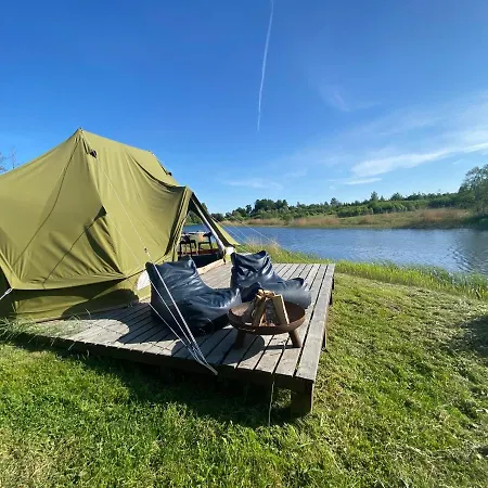 Glamping Pop-up - Fishing Village Riverside Holiday Center Luksustelt Pärnu